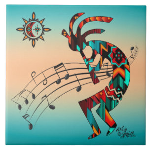 Southwest Kokopelli Keramik Tile Fliese