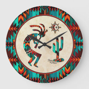 Southwest Kokopelli Large Clock Große Wanduhr
