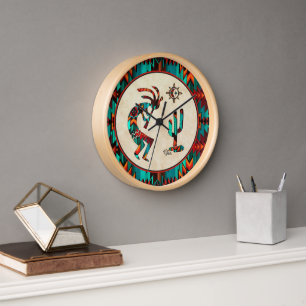 Southwest Kokopelli Large Clock Uhr