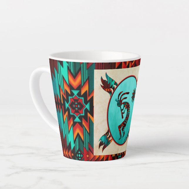 Southwest Kokopelli Latte Tasse (Linke Ecke)