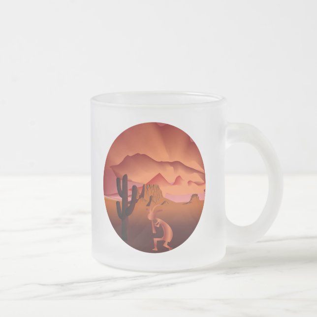 Southwest Kokopelli Mattglastasse (Rechts)
