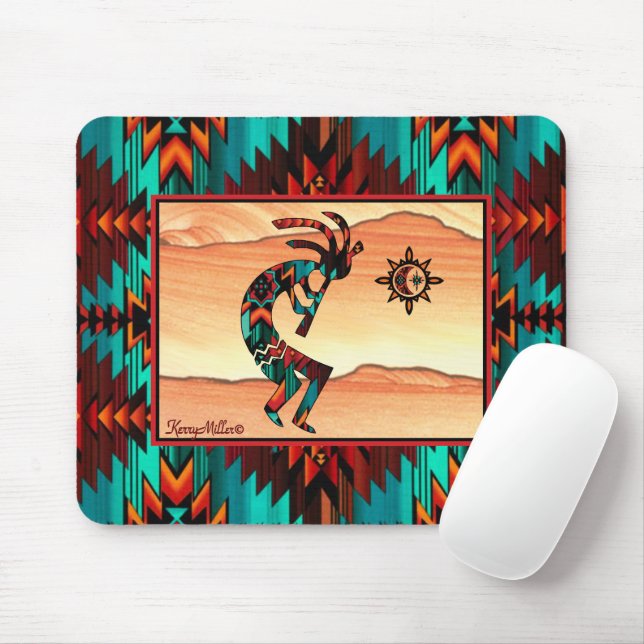 Southwest Kokopelli Mouse Pad Mousepad (Mit Mouse)