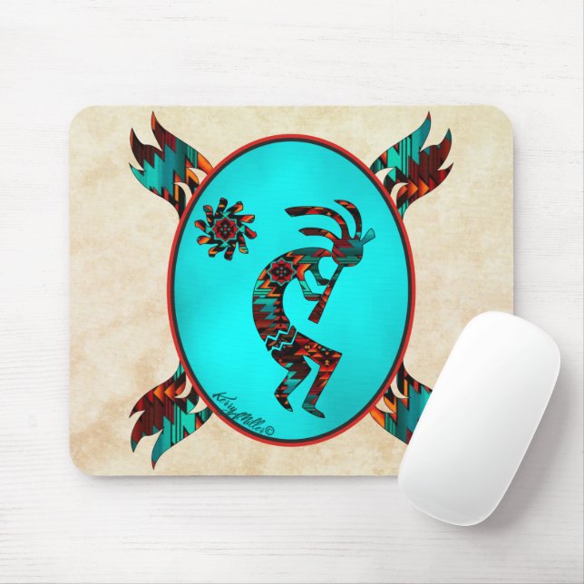 Southwest Kokopelli Mouse Pad Mousepad (Mit Mouse)