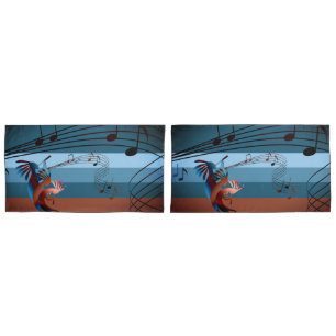 Southwest Kokopelli Music 2 King Size Pillowcases Kissenbezug