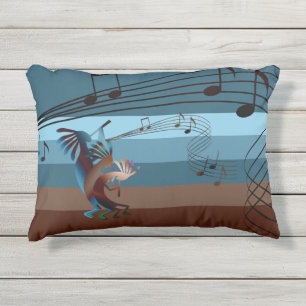 Southwest Kokopelli Music Outdoor Accent Pillow Kissen Für Draußen