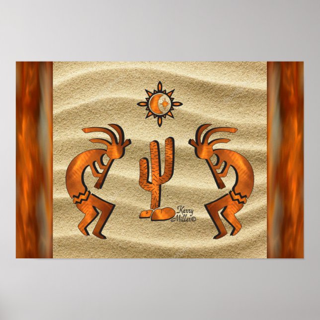 Southwest Kokopelli Poster (Vorne)