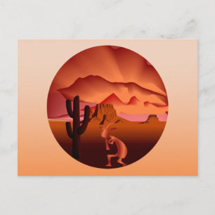 Southwest Kokopelli Postkarte