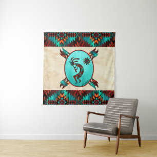 Southwest Kokopelli Tapestry Wandteppich