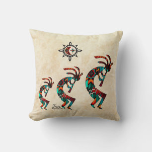 Southwest Kokopelli Throw Pillow Kissen