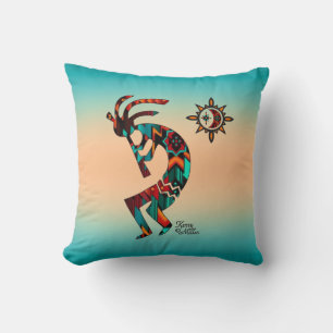 Southwest Kokopelli Throw Pillow Kissen