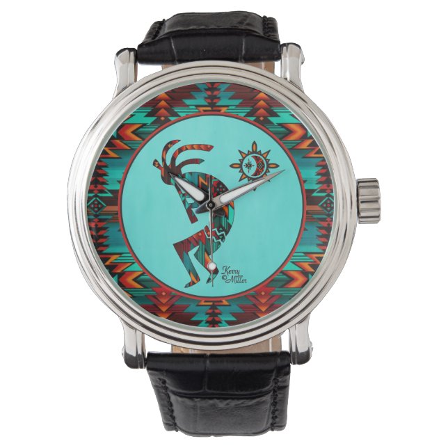 Southwest Kokopelli Watch Armbanduhr (Vorderseite)