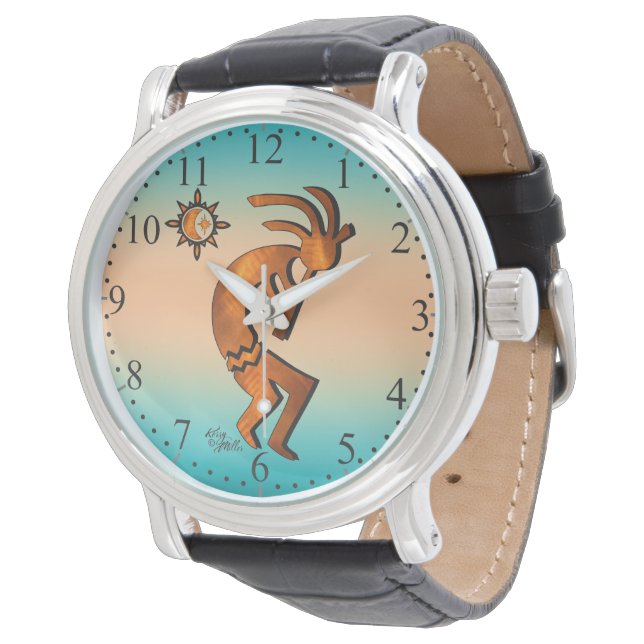 Southwest Kokopelli Watch Armbanduhr (Schrägansicht)