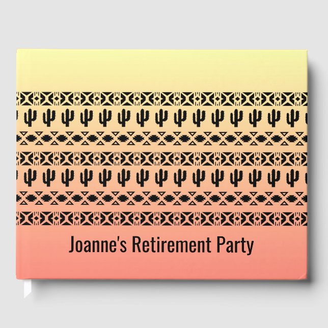 Southwest Ombre Design Gästebuch (Vorderseite)