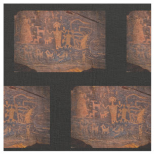 Southwest Petroglyph Cotton Fabric Stoff