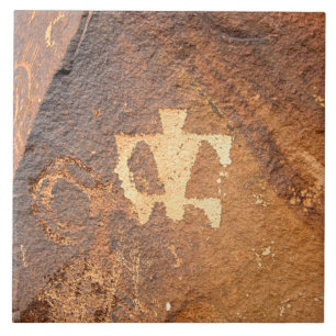 Southwest Petroglyph Keramik Tile Fliese