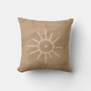 Southwest Petroglyph Sun Symbol Kissen