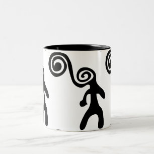 Southwest-Petroglyphen-Kaffeetasse Zweifarbige Tasse