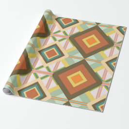 Southwest Retro Pop Art Diamanten Muster Geschenkpapier