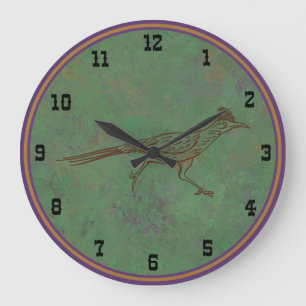 Southwest Roadrunner Beifuß Grün Große Uhr