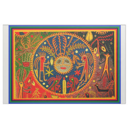 Southwest Shaman Huichol Ritual Designer Fabric Stoff