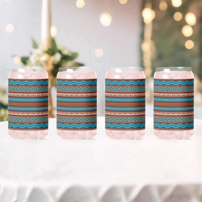 Southwest Style Geometric Cameron Gorge Design Dosenglas (Insitu (Hochzeit))
