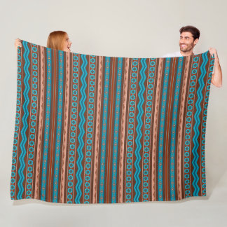 Southwest Style Geometric Cameron Gorge Design Lg Fleecedecke
