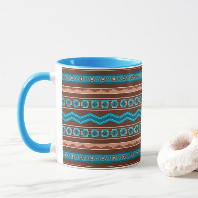 Southwest Style Geometric Cameron Gorge Design My  Tasse (Mit Donut)