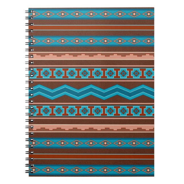 Southwest Style Geometric Cameron Gorge Design Notizblock (Vorderseite)