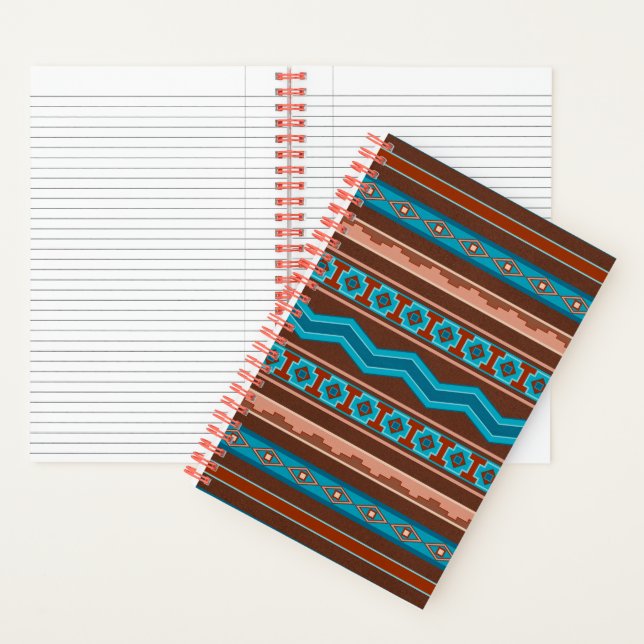 Southwest Style Geometric Cameron Gorge Design Notizbuch (Innen)