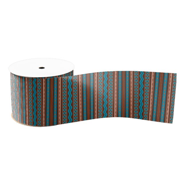 Southwest Style Geometric Cameron Gorge Design Ripsband (Spule)