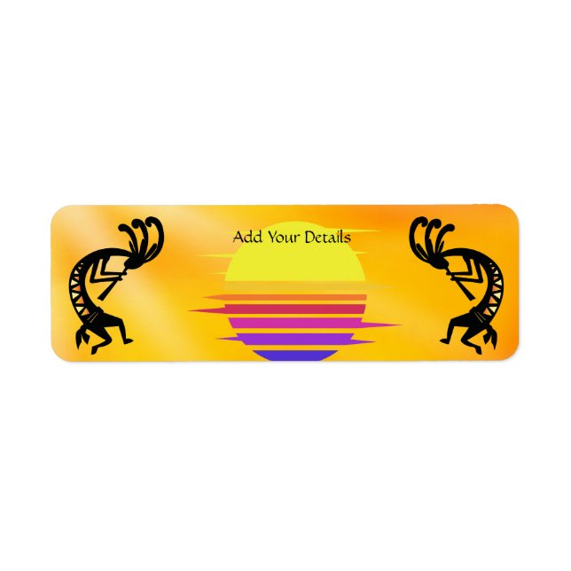 Southwest Sun Kokopelli Address Label (Vorne)