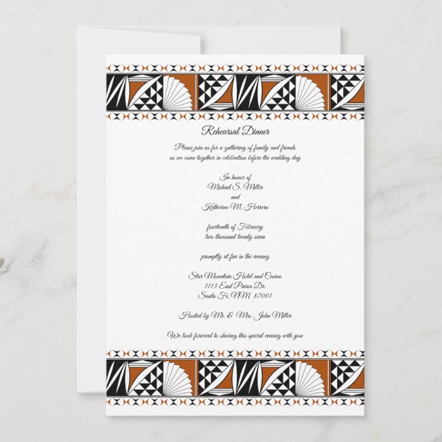 Southwest Sunrise Einladung (Vorderseite)