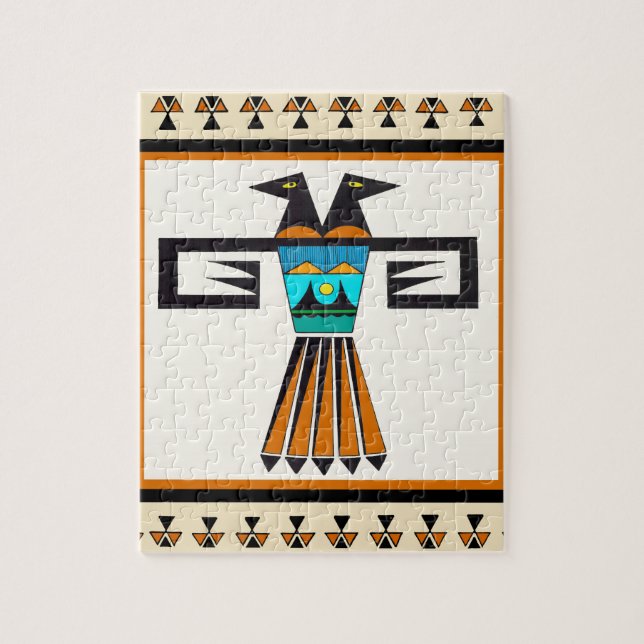 Southwest Twin Bird Head Puzzle (Vertikal)