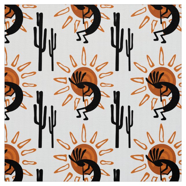 Southwest Wüste Kokopelli Sun Fabric Stoff (Muster)