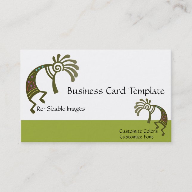 Southwestern Arizona Kokopelli Business Card Visitenkarte (Vorderseite)