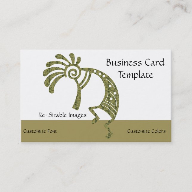 Southwestern Arizona Kokopelli Business Card Visitenkarte (Vorderseite)