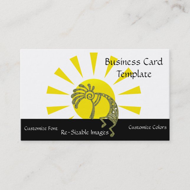 Southwestern Arizona Kokopelli Business Card Visitenkarte (Vorderseite)
