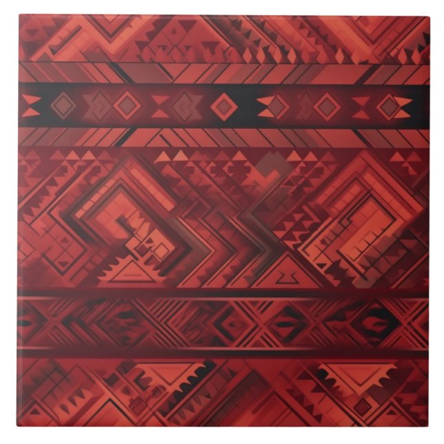 Southwestern/Aztec/Italian Designs Keramik Tile Fliese (Vorderseite)