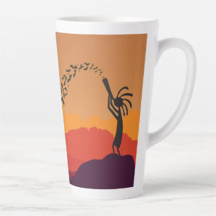 Southwestern Bats Moon Kokopelli Milchtasse