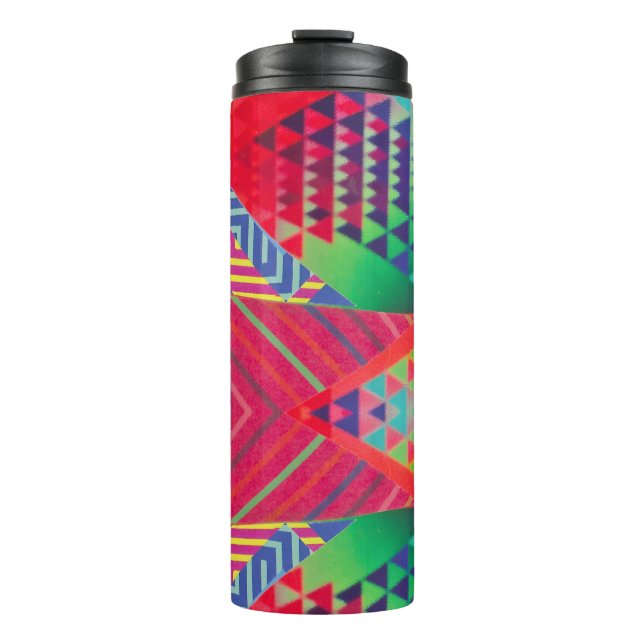 southwestern borders and triangles collage thermosbecher (Vorderseite)