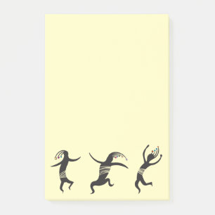 Southwestern Dancing Kokopelli Post-it Klebezettel