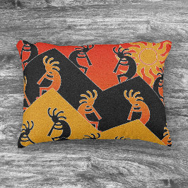 Southwestern Design Tribal Sunset Cactus Kokopelli Zierkissen