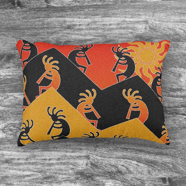 Southwestern Design Tribal Sunset Cactus Kokopelli Zierkissen (Von Creator hochgeladen)