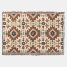 Southwestern Geometric Diamond Pattern