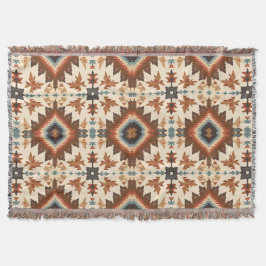 Southwestern Geometric Diamond Pattern Decke