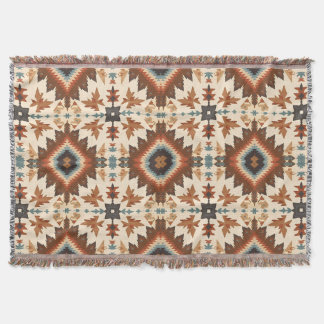 Southwestern Geometric Diamond Pattern Decke