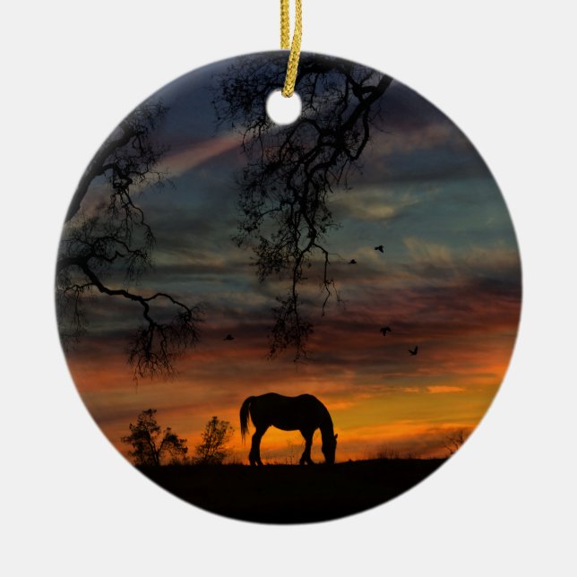 Southwestern Horse Ornament (Vorne)