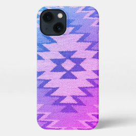 Southwestern iPhone Case - Bright Blue & Lila 13 Hülle