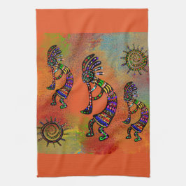 SOUTHWESTERN KOKOPELLI ART GESCHIRRTUCH