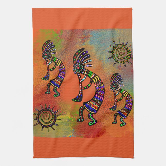 SOUTHWESTERN KOKOPELLI ART GESCHIRRTUCH (Vertikal)
